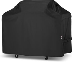 Unicook Waterproof Grill Cover, Heavy Duty Fade Resistant, 65 Inch, Black